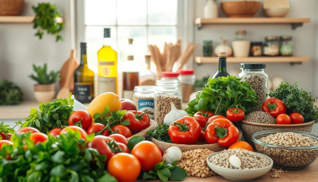 Mediterranean diet pantry staples