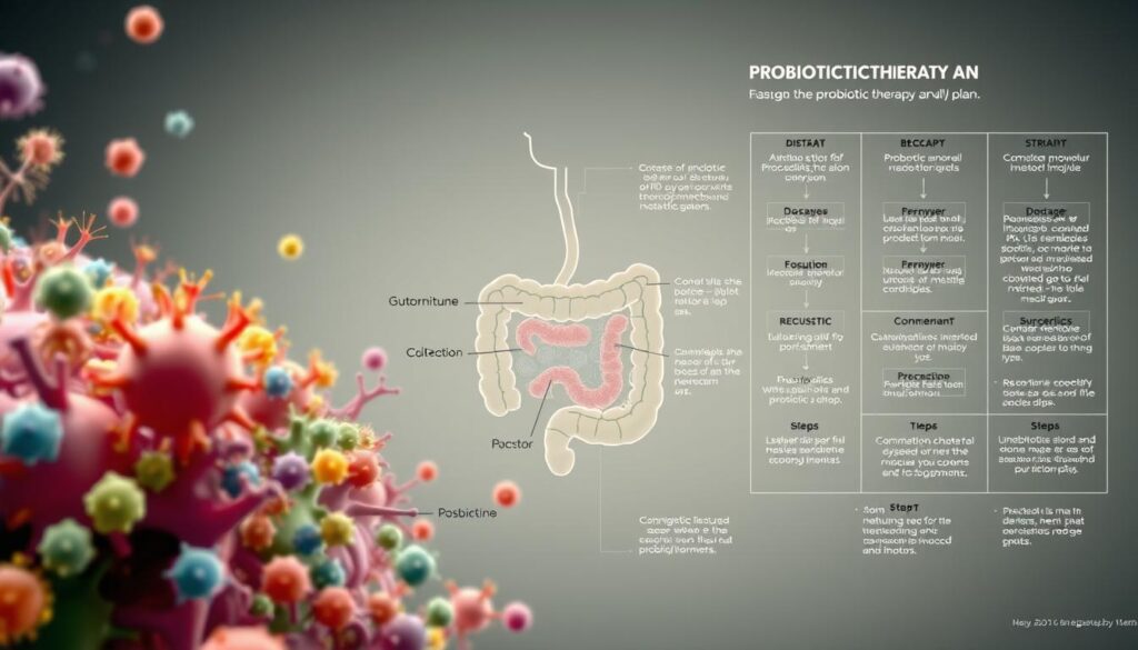 probiotic therapy plan illustration