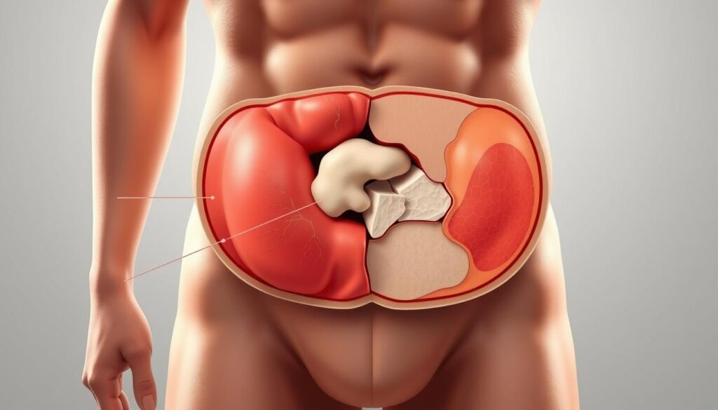 visceral fat vs subcutaneous fat diagram